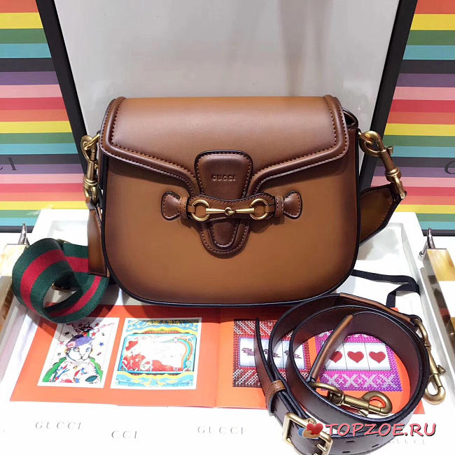 GUCCI LADY WEB BAG DARK BROWN - 1