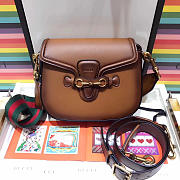 GUCCI LADY WEB BAG DARK BROWN - 1