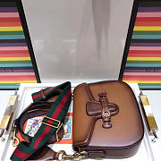 GUCCI LADY WEB BAG DARK BROWN - 6