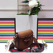 GUCCI LADY WEB BAG DARK BROWN - 5
