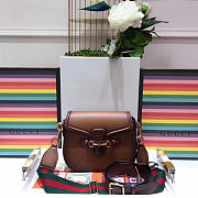 GUCCI LADY WEB BAG DARK BROWN - 4