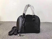 LOUIS VUITTON SUPREME DOMED SATCHEL BLACK M40301 - 3
