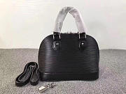 LOUIS VUITTON SUPREME DOMED SATCHEL BLACK M40301 - 4