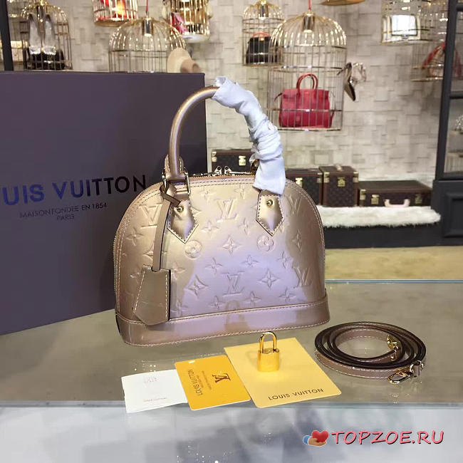 LOUIS VUITTON ALMA BB MONOGRAM VERNIS LEATHER 3540 - 1