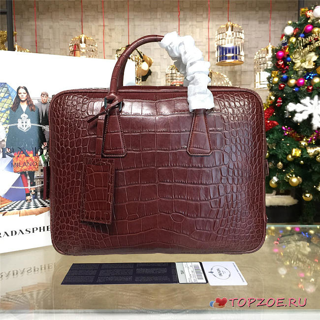 CohotBag prada leather briefcase 4206 - 1