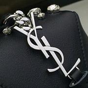 YSL BUCKET BAG BLACK SILVER - 5