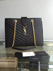 ysl classic shopper grained calfskin gold black CohotBag  - 5