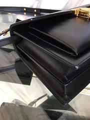 YSL SAINT LAURENT BLACK LEATHER MEDIUM HIGH SCHOOL SATCHEL BAG 5114 - 5