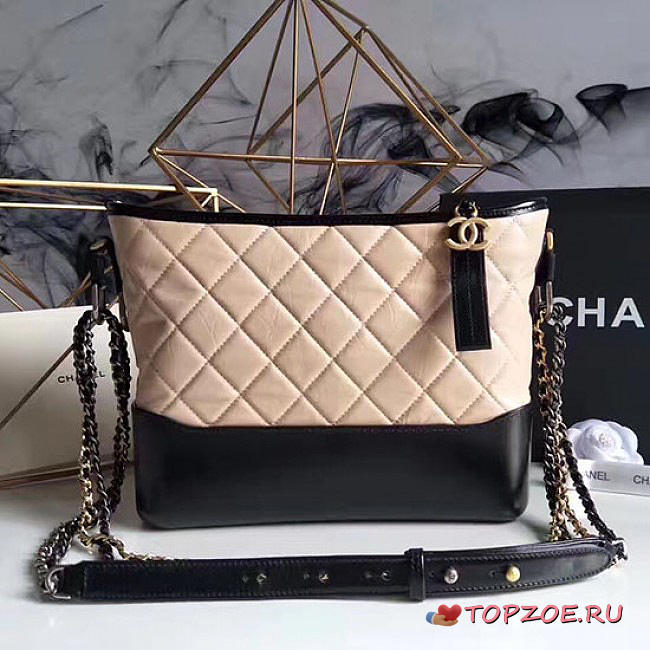 CHANEL GABRIELLE LARGE HOBO BAG BEIGE 28CM - 1