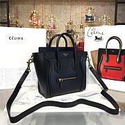 CELINE NANO LEATHER SHOULDER BAG Z1028 - 3