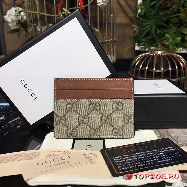 gucci gg leather card holder CohotBag 08 - 1