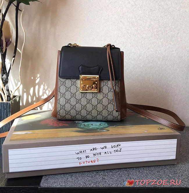 GUCCI PADLOCK GG SUPREME BACKPACK - 1