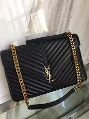 YSL MONOGRAM COLLEGE BLACK GOLD 5104 - 6