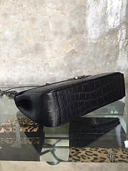YSL MONOGRAM COLLEGE IN EMBOSSED CROCODILE SHINY LEATHER 5106 - 6