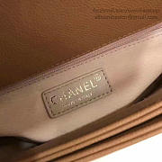 CHANEL GRAINED CALFSKIN FLAP BAG WITH TOP HANDLE KHAKI A93633 VS 05669 - 6