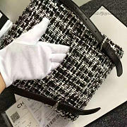 CHANEL TWEED CANVAS MINI BACKPACK 21CM - 6