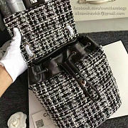 CHANEL TWEED CANVAS MINI BACKPACK 21CM - 5