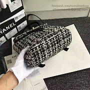 CHANEL TWEED CANVAS MINI BACKPACK 21CM - 4