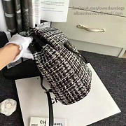 CHANEL TWEED CANVAS MINI BACKPACK 21CM - 2