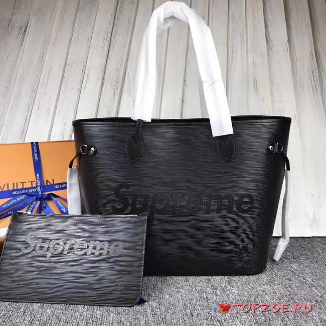 LOUIS VUITTON SUPREME SHOULDER BAG BLACK M40882 3022 - 1