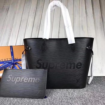 LOUIS VUITTON SUPREME SHOULDER BAG BLACK M40882 3022