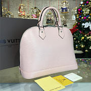 LOUIS VUITTON LEATHER ALMA PM ROSE BALLERINE M41323 - 3