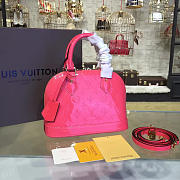 LOUIS VUITTON ALMA BB HORNSKIN PINK MONOGRAM VERNIS LEATHER 3556 - 1