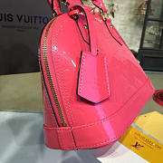 LOUIS VUITTON ALMA BB HORNSKIN PINK MONOGRAM VERNIS LEATHER 3556 - 4