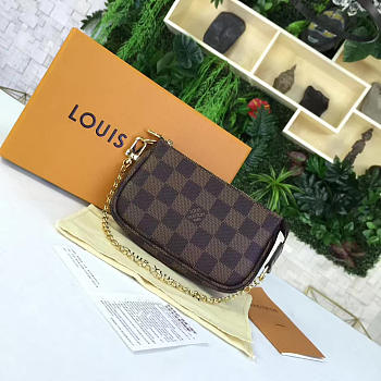 LV Mini Pochette accessoires chain 15CM