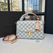 LOUIS VUITTON CROISETTE DAMIER AZUR CANVAS GRAY - 1