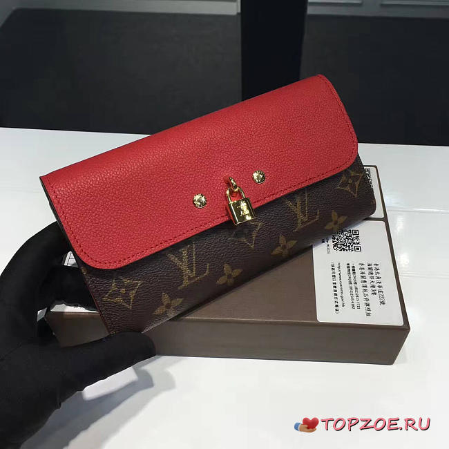 LOUIS VUITTON MONOGRAM VUNES WALLET RED 3774 - 1