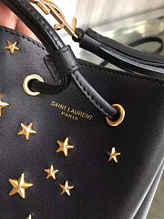 YSL MOON & STAR BLK LEATHER BUCKET BAG 4813 - 6