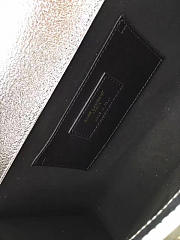 ysl kate chain wallet with tassel in crinkled metallic leather CohotBag 5055 - 5