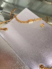 ysl kate chain wallet with tassel in crinkled metallic leather CohotBag 5055 - 6