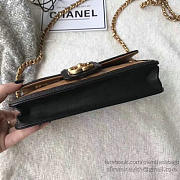 CHANEL LAMBSKIN SMALL WALLET ON CHAIN BEIGE A91365 VS 03969 - 5