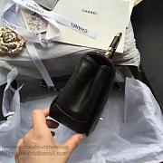 CHANEL CAVIAR QUILTED LAMBSKIN FLAP BAG WITH TOP HANDLE BLACK A93752 VS 02984 - 2