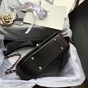 CHANEL CAVIAR QUILTED LAMBSKIN FLAP BAG WITH TOP HANDLE BLACK A93752 VS 02984 - 5