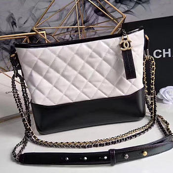 CHANEL GABRIELLE LARGE HOBO BAG WHITE 28CM