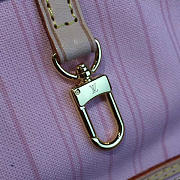 LV Damier Azur Neo Neverfull MM Rose Ballerine 32CM - 4