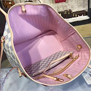 LV Damier Azur Neo Neverfull MM Rose Ballerine 32CM - 2