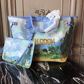 LOUIS VUITTON MASTERS NEVERFULL JEFF KOONS VAN GOGH BAG