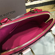 LOUIS VUITTON ALMA BB HORNSKIN RED MONOGRAM VERNIS LEATHER 3557 - 2
