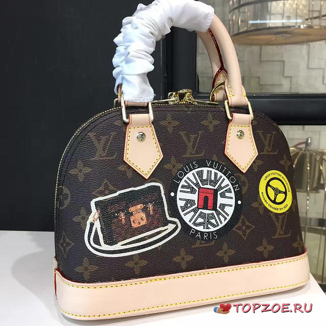 LOUIS VUITTON ALMA BB WORLD TOUR STICKER 3585 - 1
