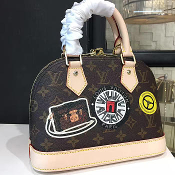 LOUIS VUITTON ALMA BB WORLD TOUR STICKER 3585