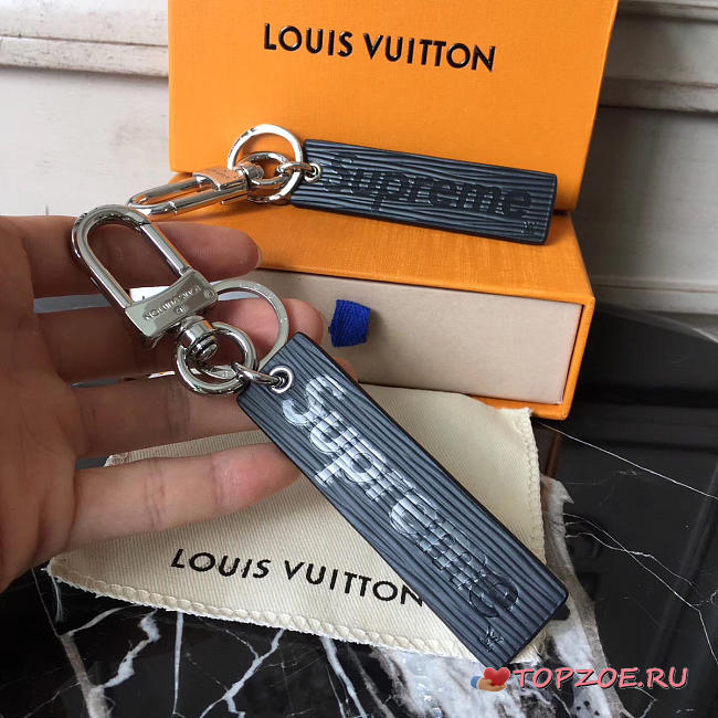  louis vuitton superme CohotBag  key ring noir 3817 - 1