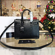 YSL SAC DE JOUR NANO CROCODILE EMBOSSED SHINY LEATHER 4922 - 1