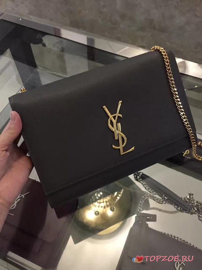 ysl monogram kategrain de poudre embossed leather CohotBag 5027 - 1