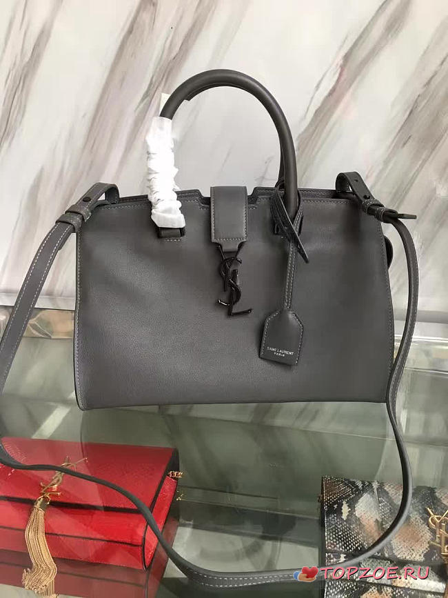YSL SMALL IN SMOOTH LEATHER CABAS  - 1