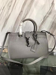 YSL SMALL IN EMBOSSED CROCODILE SHINY LEATHER CABAS 5116 - 1