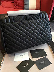 YSL ENVELOP SATCHEL LARGE BLACK 5118 - 6
